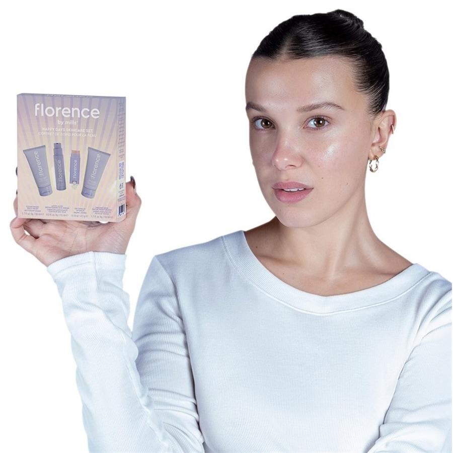 Moisturize Geschenkset Happy Days Skincare Set von florence by mills Super Rabatt