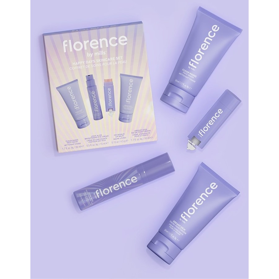 Moisturize Geschenkset Happy Days Skincare Set von florence by mills Super Rabatt