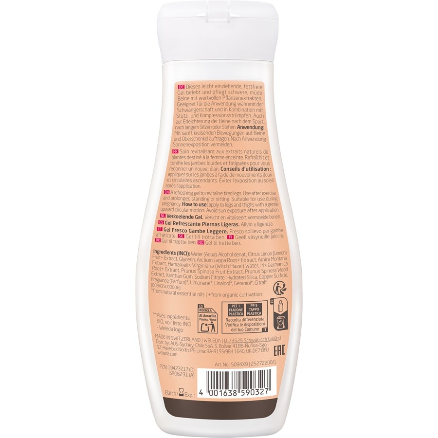 Schwangerschaftspflege Leichte Beine Frische Gel von Weleda Osterangebot