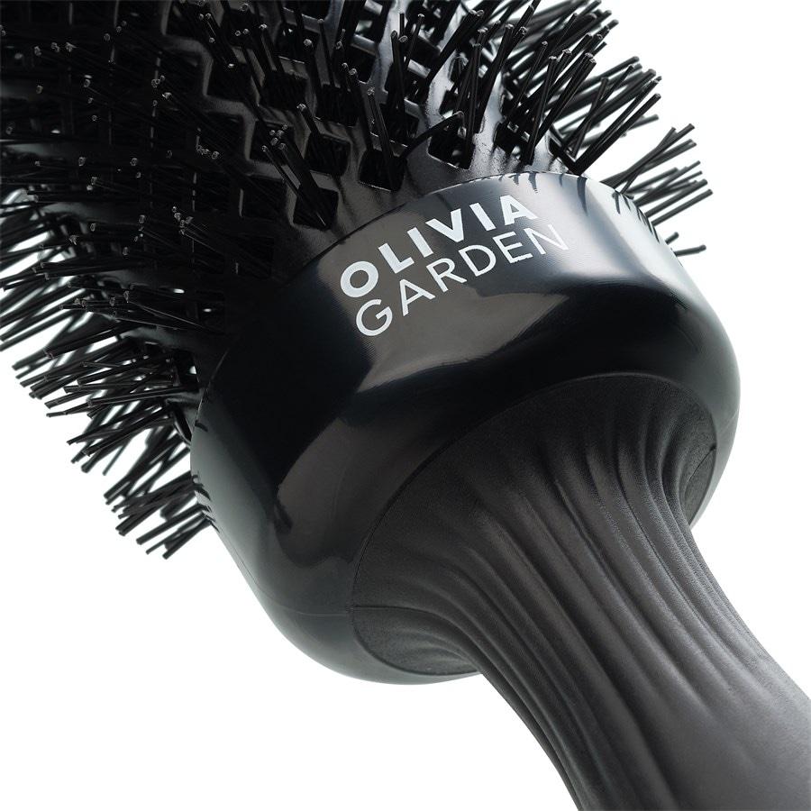 Blowout Expert Blowout Shine Rundbürste Black Label Mit gewellten Borsten von Olivia Garden Vierteljährliche Förderung