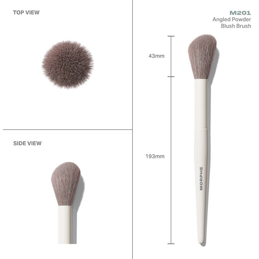 Gesichtspinsel-Sets M201 Angled Powder Blush Brush von Morphe ❤️ Online kaufen im Angebot