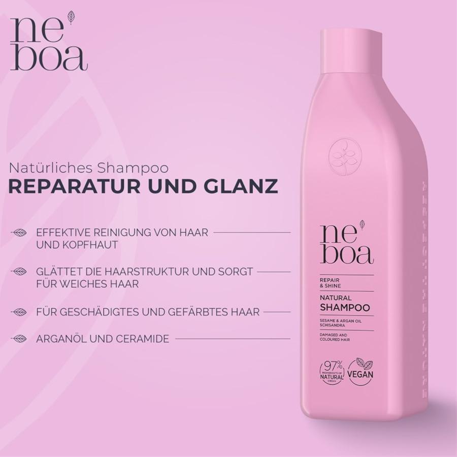 Repair & Shine Natural Shampoo Damaged & Coloured Hair von Neboa Flash Sale