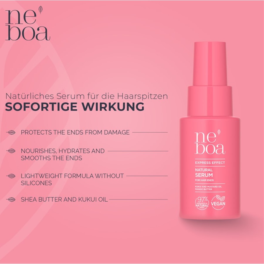 Express Effect Natürliches Serum Für die Haarspitzen von Neboa Preisnachlass