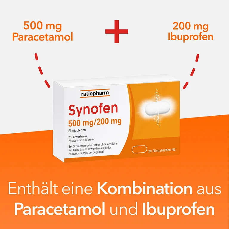 shopapotheke Synofen - mit Ibuprofen und Paracetamol - Jetzt 20% mit dem Code "synofen20" sparen* Discount Store für neue Produkte