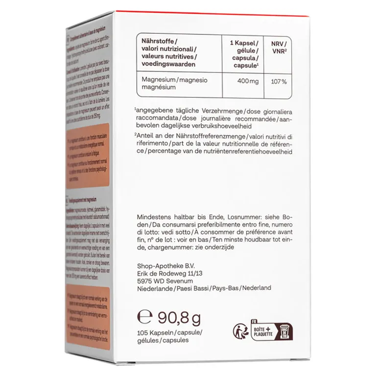 shopapotheke Redcare Magnesium 400 50% Rabatt mit kostenlosem Versand