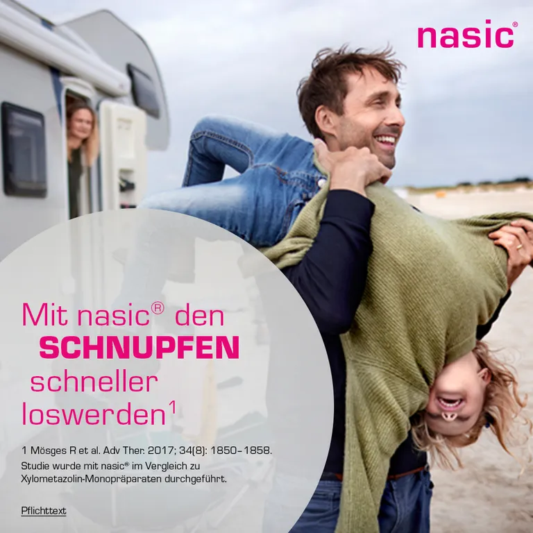 shopapotheke nasic® Nasenspray Set - Jetzt 10% mit dem Code klosterfrau2025 sparen* Bis zu 50% Rabatt