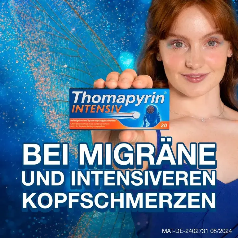 shopapotheke Thomapyrin INTENSIV bei intensiveren Kopfschmerzen & Migräne Nur für heute