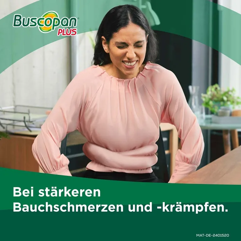 shopapotheke Buscopan Plus bei Bauchschmerzen und Regelschmerzen - Jetzt 10% mit dem Code nattermann10 sparen* Kostenloser Versand international