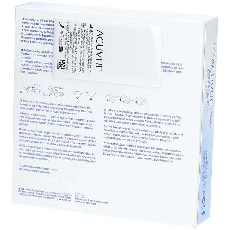 shopapotheke ACUVUE® 1-DAY MOIST BC 8 5 Tageslinsen zollfrei
