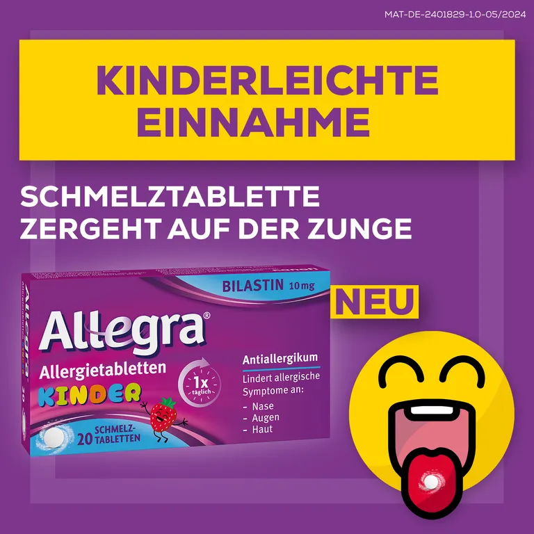 shopapotheke Allegra® Allergietabletten für Kinder – Schmelztabletten 20 St Tägliche Deals