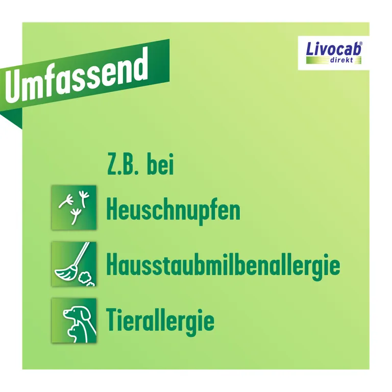shopapotheke Livocab direkt Augentropfen bei Allergien z.B. Heuschnupfen Hausstaubmilben- oder Tierallergie Tiefpreis