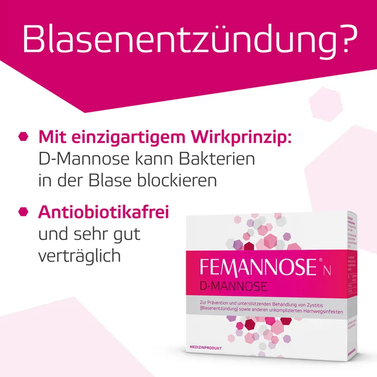 shopapotheke Femannose N – Trinkgranulat mit je 2000 mg D-Mannose Pulver hochdosiert 50% Rabatt für begrenzte Zeit