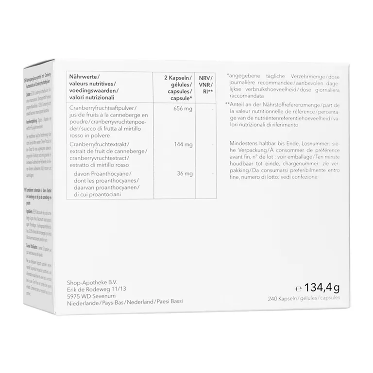 shopapotheke Redcare Cranberry Auslauf