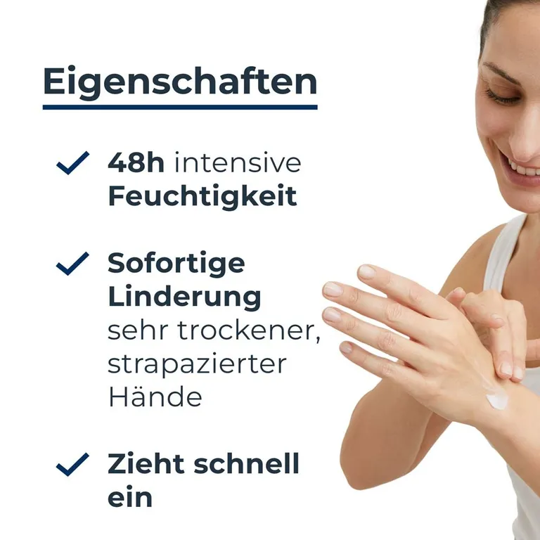 shopapotheke Eucerin® UreaRepair 5% Urea Handcreme – intensive Pflege für sehr trockene und strapazierte Hände - Jetzt 20% sparen mit Code "eucerin20" + Eucerin AtopiControl Hydro-Lotion 20ml GRATIS Heißer Verkauf