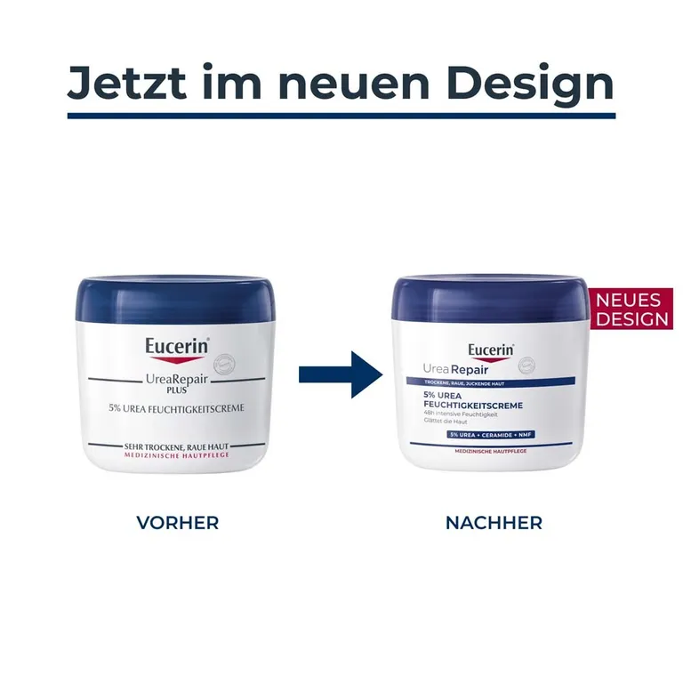 shopapotheke Eucerin® UreaRepair 5% Urea Feuchtigkeitscreme – Pflegecreme für trockene bis sehr trockene Haut - Jetzt 20% sparen mit Code "eucerin20" + Eucerin AtopiControl Hydro-Lotion 20ml GRATIS Bestseller