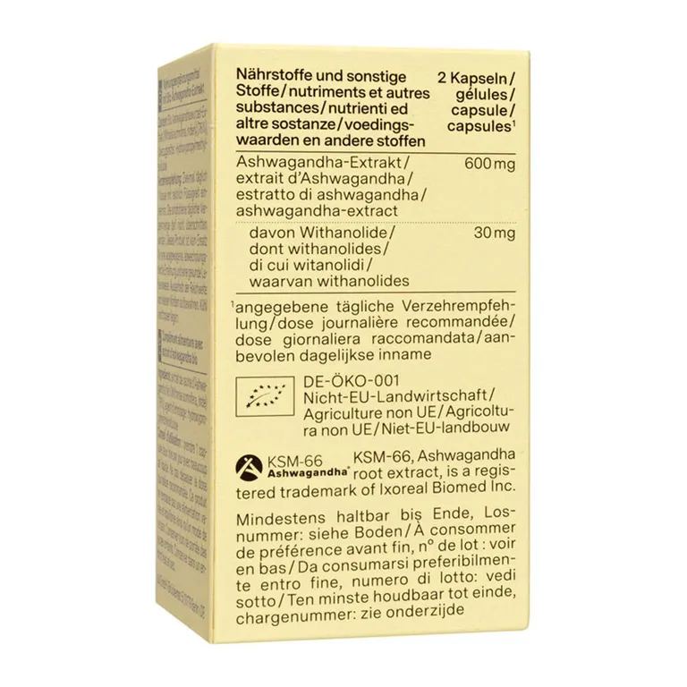 shopapotheke nu3 Premium Bio Ashwagandha Letzte 3 Tage
