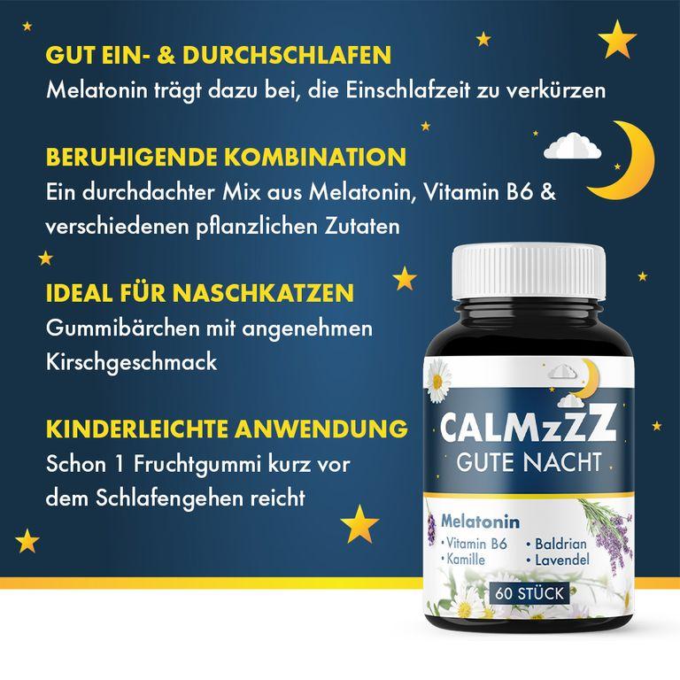 shopapotheke CalmZzz Gute Nacht Melatonin Gummibärchen Bis zu 50% Rabatt