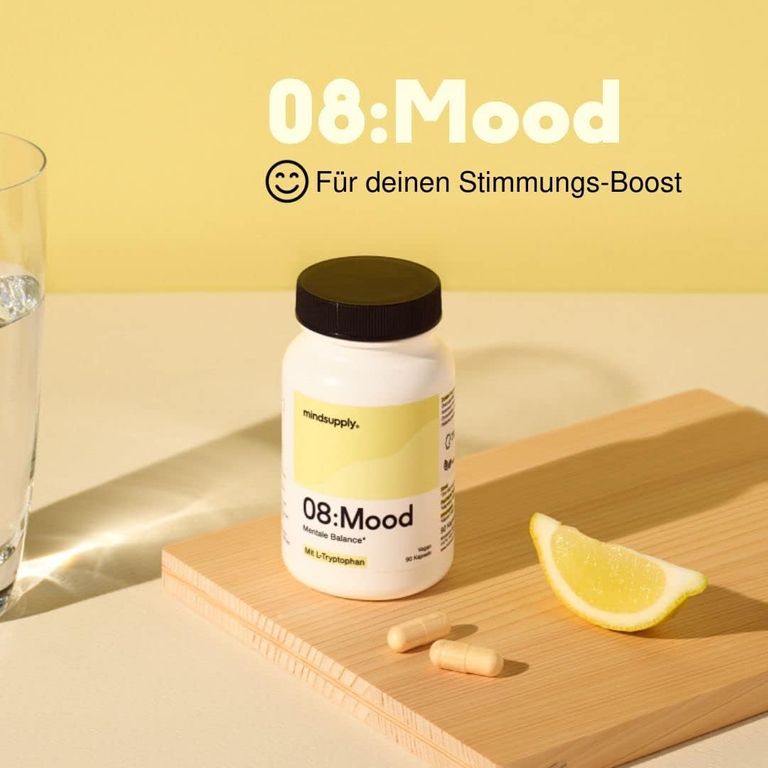 shopapotheke mindsupply MOOD - Anti-Stress Komplex mit L-Tryptophan Coenzym Q10 Vitamin D und Rosenwurz Bis zu 60% Rabatt