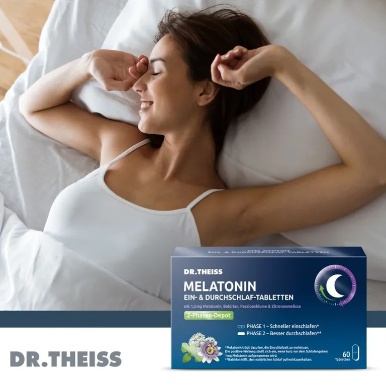 shopapotheke DR. THEISS MELATONIN EIN-& DURCHSCHLAF-TABLETTEN 50% Rabatt mit kostenlosem Versand