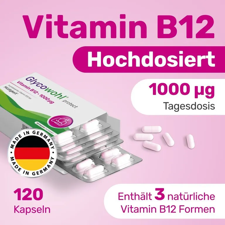 shopapotheke GLYCOWOHL® Vitamin B12 1000 μg bei Müdigkeit und Erschöpfung Kostenloser Versand international