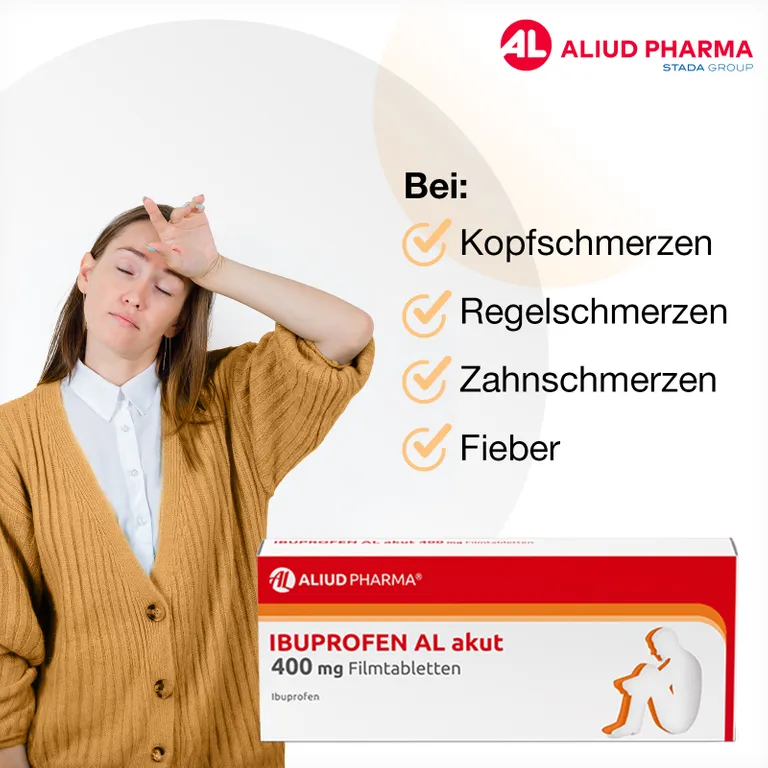 shopapotheke Ibuprofen AL akut 400 mg Filmtabletten bei akuten Schmerzen Angebote