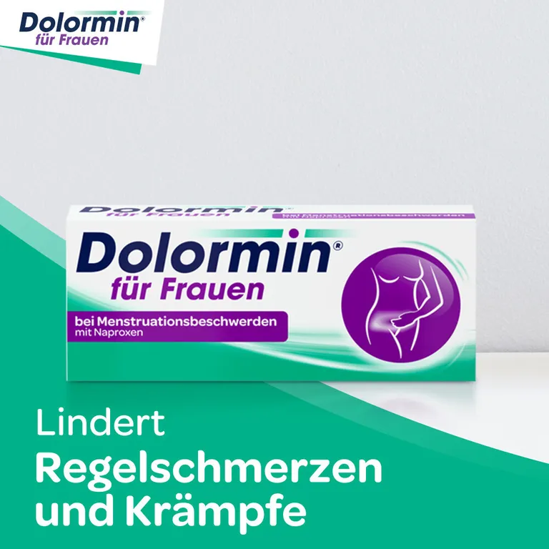 shopapotheke Dolormin für Frauen bei Menstruationsbeschwerden mit Naproxen Schlussverkauf