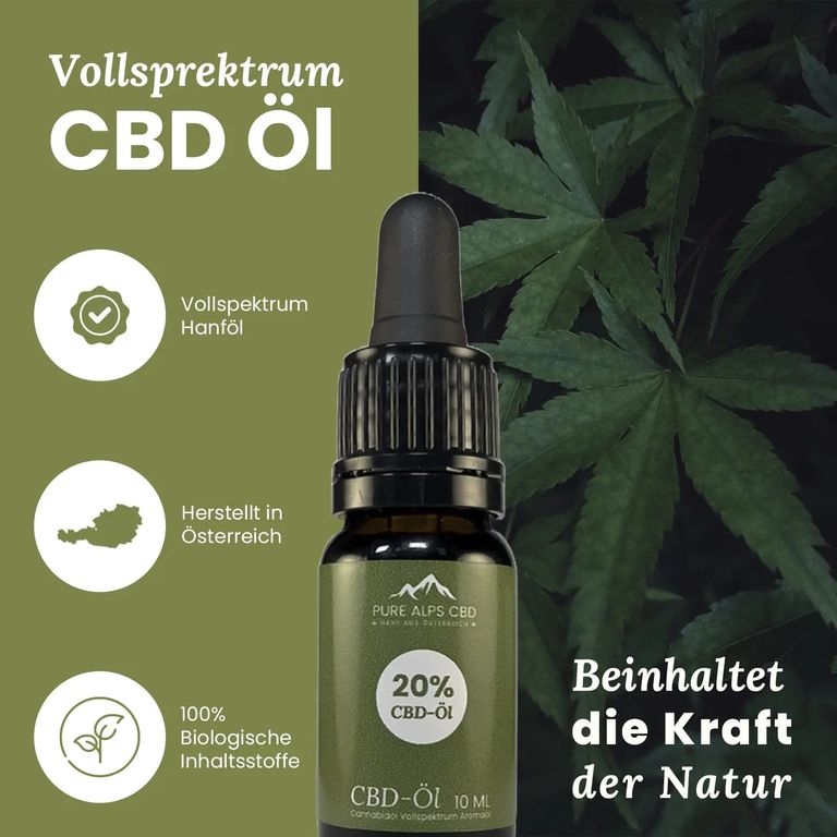 shopapotheke Pure Alps CBD Vollspektrum Öl Tropfen 5% Top Angebot