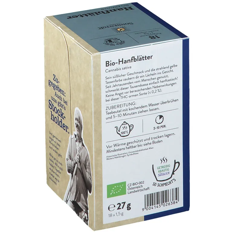 shopapotheke SonnentoR® Hanfblätter Bio-Kräutertee Große Rabatte