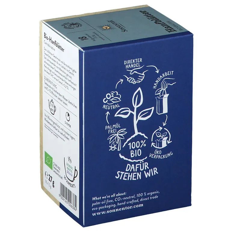 shopapotheke SonnentoR® Hanfblätter Bio-Kräutertee Große Rabatte