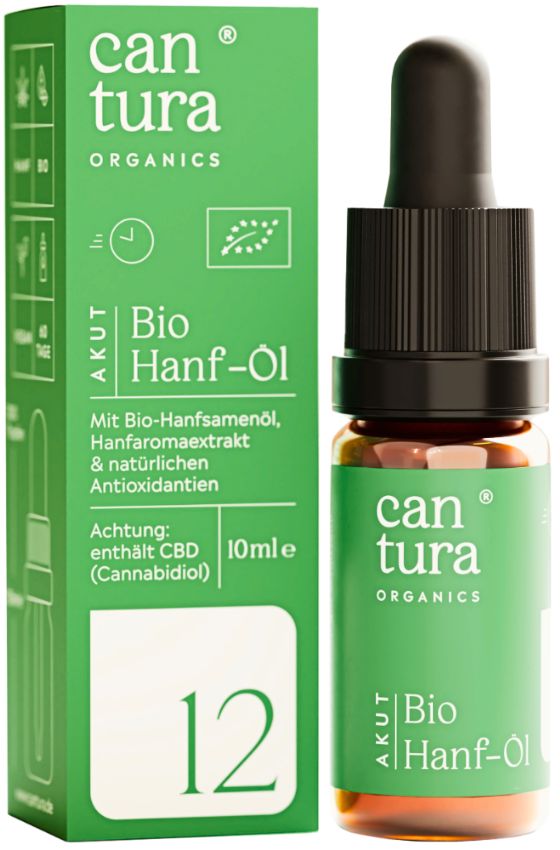 shopapotheke BIO-CBD-ÖL AKUT : 300 CBD-Tropfen mit 12% BIO-CBD von CANTURA® als Vollspektrum-Hanföl (Cannabis-Öl) Neuheiten
