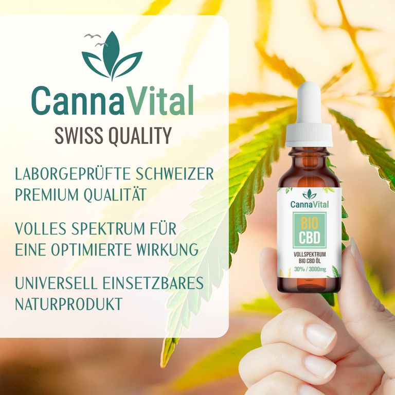 shopapotheke CannaVital® Bio CBD Öl Vollspektrum 30% Tropfen mit Cannabidiol 10 ml Wochenangebot