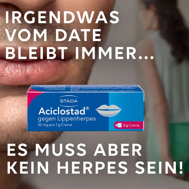 shopapotheke Aciclostad® Creme gegen Lippenherpes hemmt die Viren-Vermehrung und lindert wirksam Schmerzen und Juckreiz Bis zu 50% Rabatt
