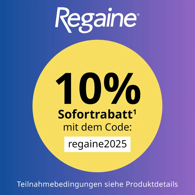 shopapotheke Regaine® Männer Schaum 3 Monats-Vorrat - Jetzt 10% mit dem Code "regaine2025" sparen* Bis zu 55% Rabatt
