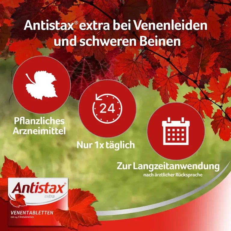 shopapotheke Antistax extra Venentabletten bei Krampfadern & Besenreiser Osterangebot