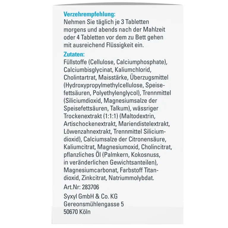 shopapotheke SYXYL BASOSYX® HEPA mit Cholin unterstützt die Leberfunktion zu erhalten Super Sparpreis