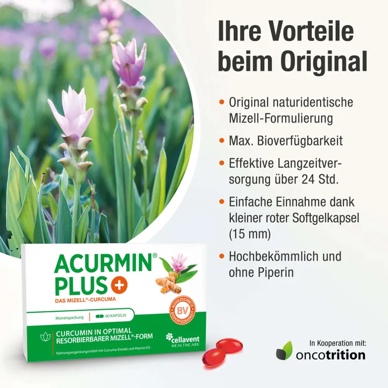 shopapotheke ACURMIN PLUS®+ Das Mizell-Curcuma Begrenzte Freigabe
