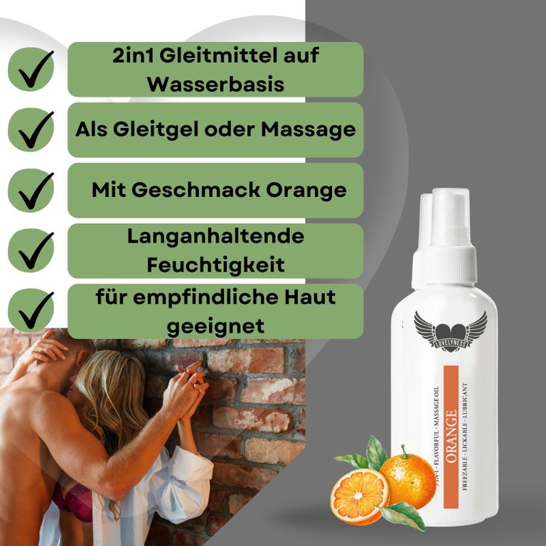 shopapotheke Lovelyness - Gleitgel und Massageöl 2in1 mit Geschmack Schlussverkauf