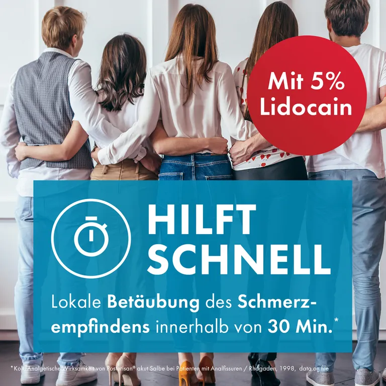 shopapotheke Posterisan akut Hämorrhoidensalbe (Lidocain) bei starkem Juckreiz Schmerzen im Analbereich 25 g Salbe Fabrikpreis