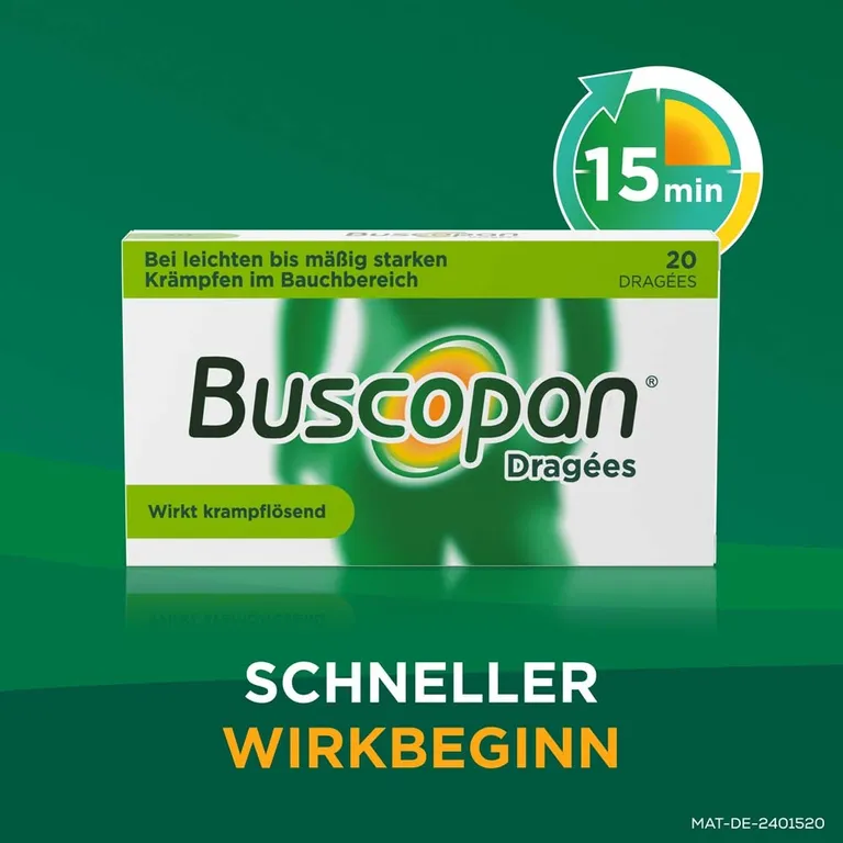 shopapotheke Buscopan Dragees bei Bauchschmerzen und Bauchkrämpfen - Jetzt 10% mit dem Code nattermann10 sparen* Osterangebot