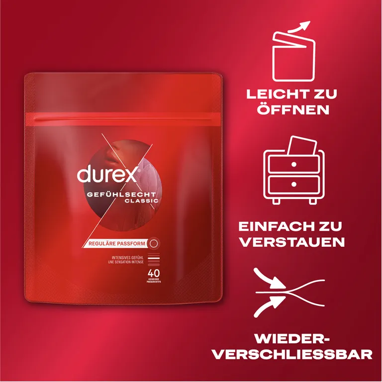 shopapotheke durex® Gefühlsecht Classic Kondome Neueste Mode