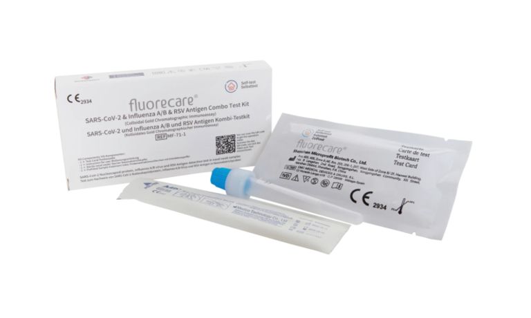 shopapotheke Fluorecare Kombitest SARS-CoV-2 & Influenza A/B & RSV + Gratis BLT Desinfektionsmittel Bis zu 65% Rabatt