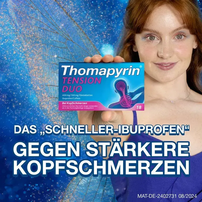 shopapotheke Thomapyrin TENSION DUO bei Kopfschmerzen: Ibuprofen/Coffein Black Friday Preise