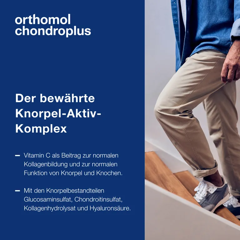 shopapotheke Orthomol chondroplus - Nährstoffe für Knorpel und Knochen - mit Glucosamin- Chondroitinsulfat und Hyaluronsäure - Granulat/Kapseln 2025