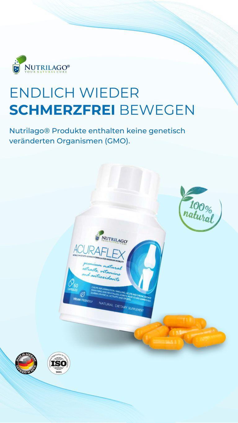 shopapotheke Nutrilago® ACURAFLEX Kapseln - Nahrungsergänzung für Gelenke Knorpel und MEHR BEWEGLICHKEIT Meist gekauft