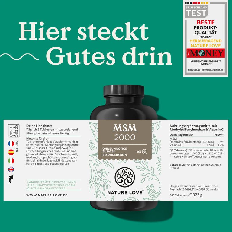 shopapotheke NATURE LOVE® MSM Blitzverkäufe