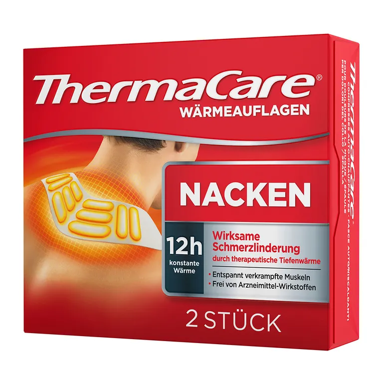 shopapotheke ThermaCare® Nacken Wärmepflaster für Nacken Schulter und Handgelenk wirksam Nackenschmerzen lindern Fabrikpreis