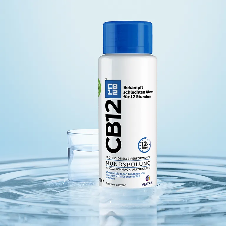 shopapotheke CB12 Mundspülung: Mundwasser mit Zinkacetat & Chlorhexidin gegen schlechten Atem & Mundgeruch Jubiläumsangebot