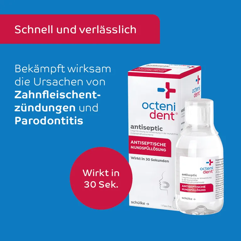 shopapotheke octenident® antiseptic Antiseptische Mundspüllösung Große Rabatte