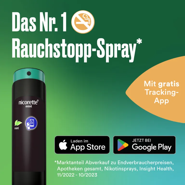 shopapotheke nicorette mint Spray zum Rauchen aufhören mit App-Funktion Räumungsverkauf