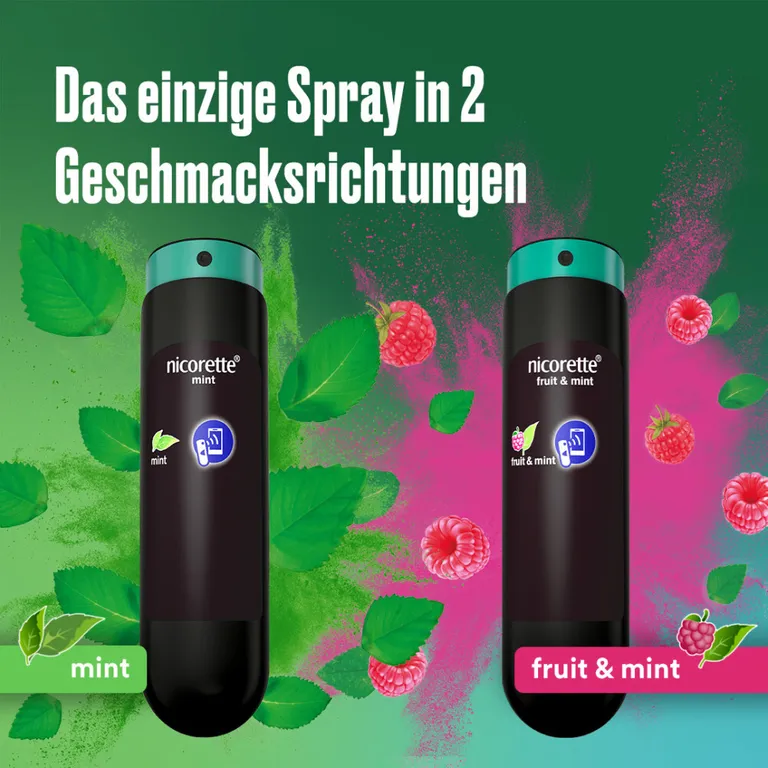 shopapotheke nicorette fruit & mint Spray zum Rauchen aufhören mit App-Funktion JETZT KAUFEN